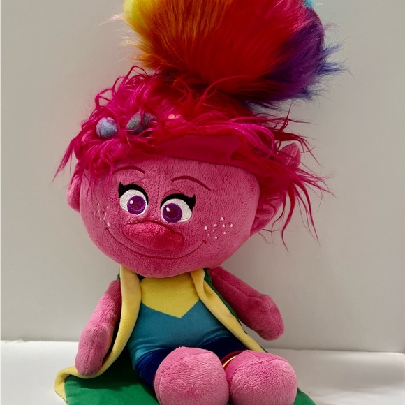 DreamWorks Trolls Poppy Plush – Large 20″ Stuffed Doll with Pink Hair - Picture 5 of 8